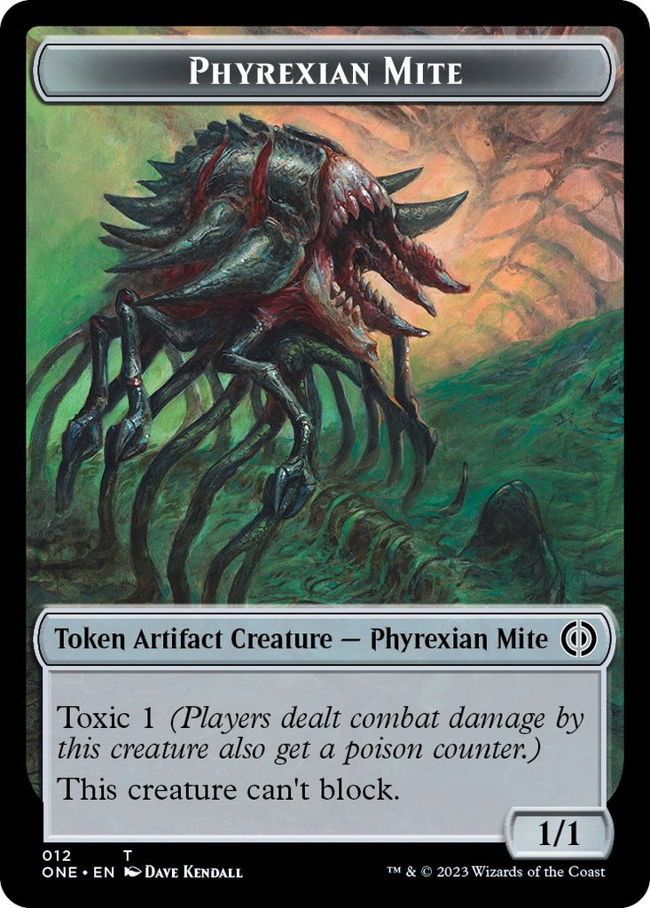 Poison Counter // Phyrexian Mite Double-Sided Token [Phyrexia: All Wil