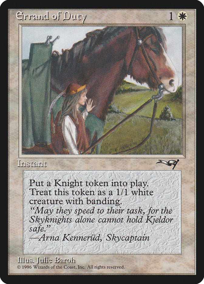 Errand of Duty (Horse) [Alliances]