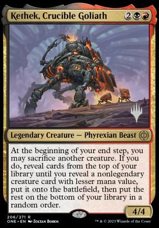 Kethek, Crucible Goliath (Promo Pack) [Phyrexia: All Will Be One Promos]