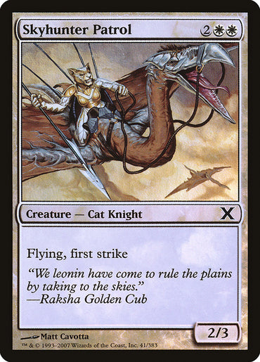 Skyhunter Patrol (Premium Foil) [Tenth Edition]