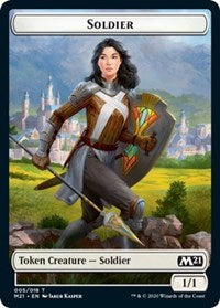 Soldier // Weird Double-sided Token [Core Set 2021 Tokens]