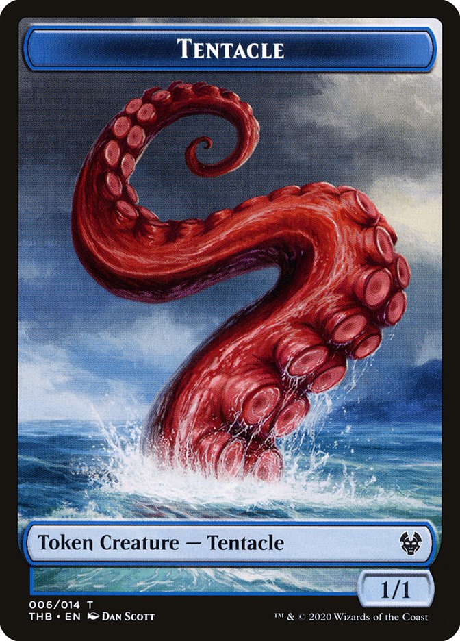 Human Soldier // Tentacle Double-sided Token [Theros Beyond Death Tokens]