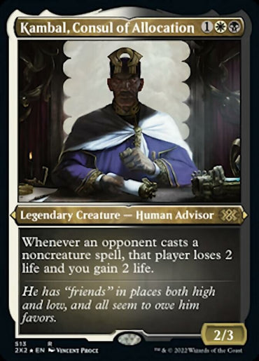 Kambal, Consul of Allocation (Foil Etched) [Double Masters 2022]