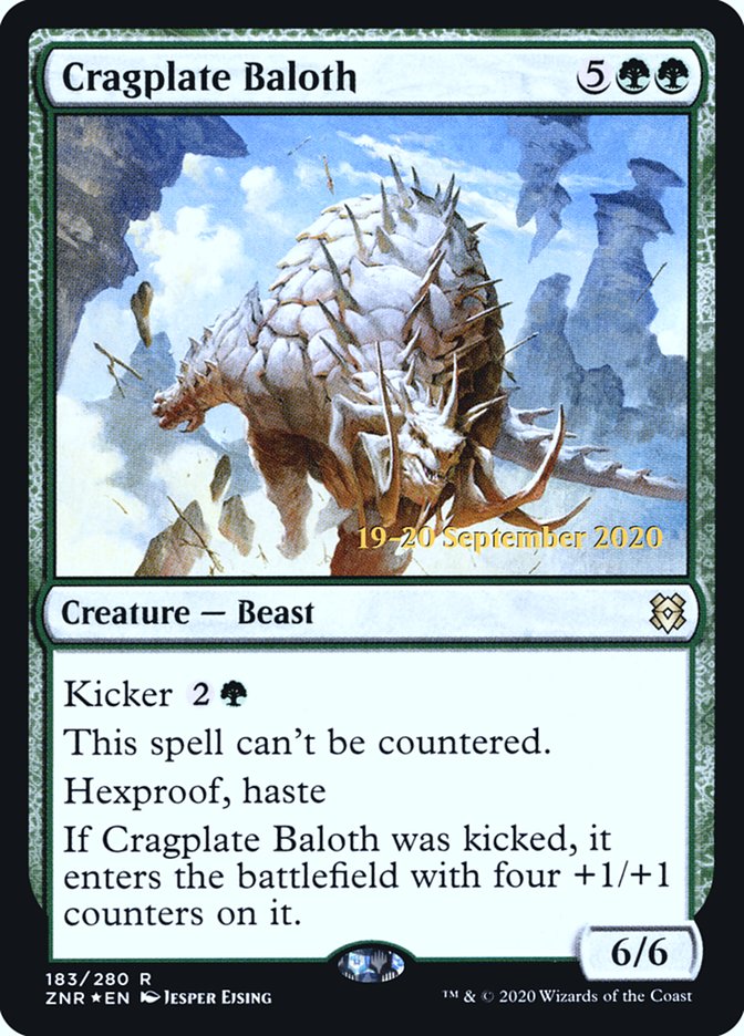 Cragplate Baloth [Zendikar Rising Prerelease Promos]