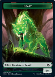 Beast Token // Food Token (17) [Modern Horizons 2 Tokens]