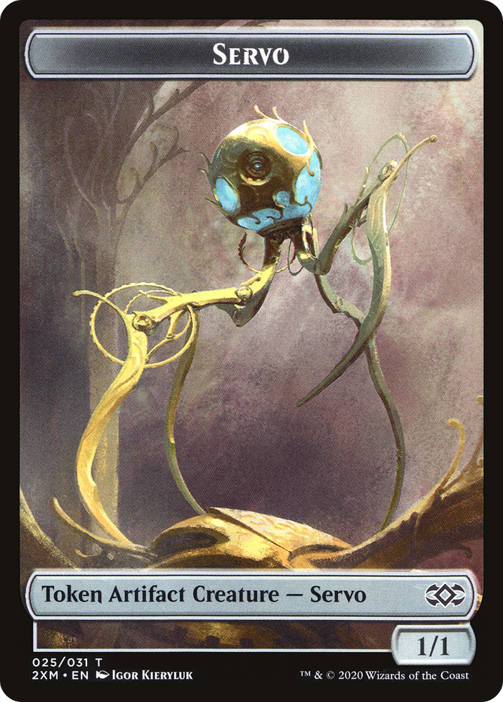 Human Soldier // Servo Double-sided Token [Double Masters Tokens]