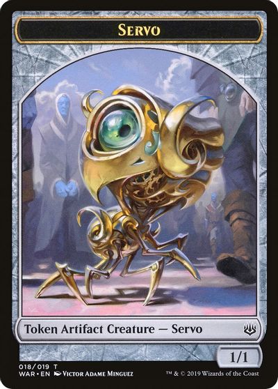 Servo // Dragon Double-sided Token [Challenger Decks 2020 Tokens]