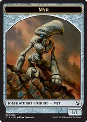 Myr (023) // Thopter (025) Double-sided Token [Commander 2018 Tokens]