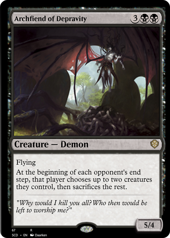 Archfiend of Depravity [Starter Commander Decks]