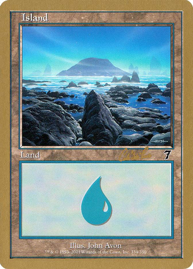 Island (cr334) (Carlos Romao) [World Championship Decks 2002]