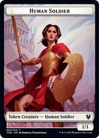 Human Soldier // Reflection Double-sided Token [Theros Beyond Death Tokens]