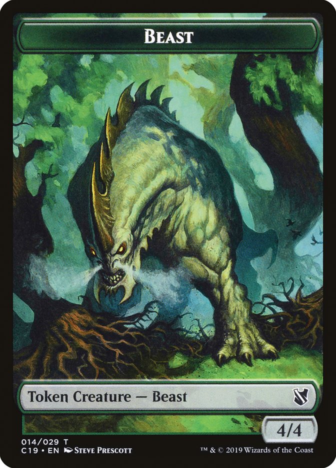 Beast Token (014/029) [Commander 2019 Tokens]