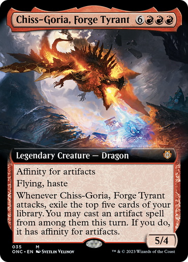 Chiss-Goria, Forge Tyrant (Extended Art) [Phyrexia: All Will Be One Commander]