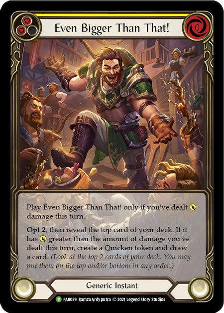 Even Bigger Than That (Yellow) [FAB059] (Promo)  Rainbow Foil