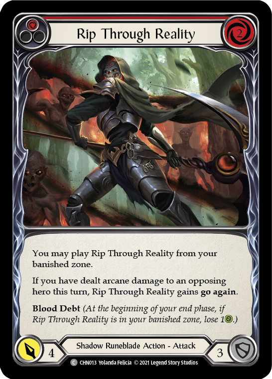Rip Through Reality [CHN013] (Monarch Chane Blitz Deck)
