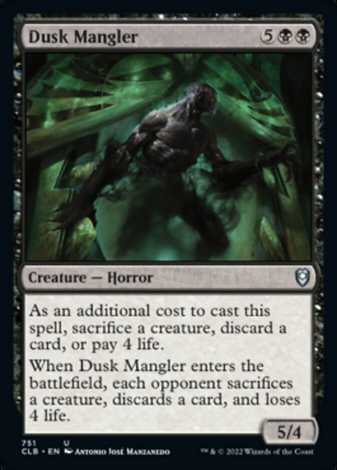 Dusk Mangler [Commander Legends: Battle for Baldur's Gate]