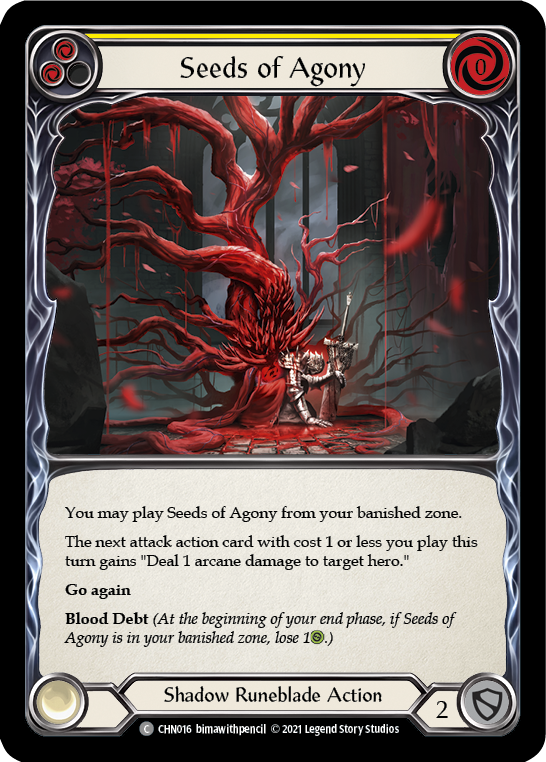 Seeds of Agony [CHN016] (Monarch Chane Blitz Deck)