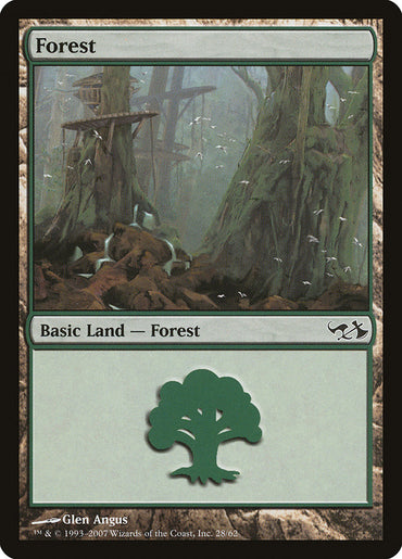 Forest (28) [Duel Decks: Elves vs. Goblins]