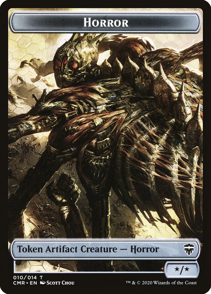 Horror // Zombie Token [Commander Legends Tokens]