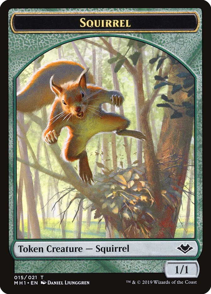 Shapeshifter (001) // Squirrel (015) Double-sided Token [Modern Horizons Tokens]