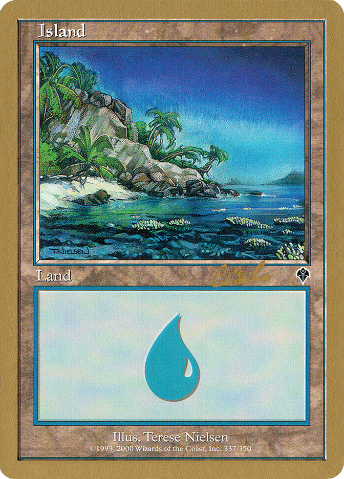 Island (cr337) (Carlos Romao) [World Championship Decks 2002]