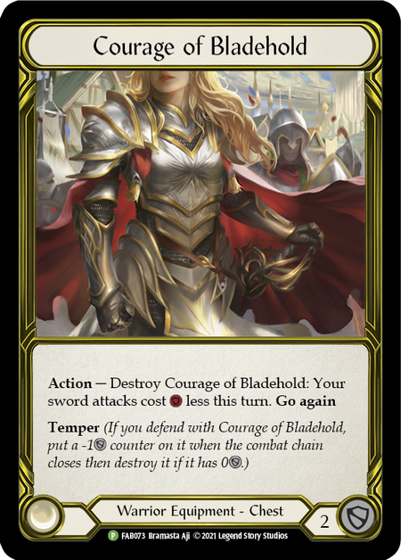 Courage of Bladehold [FAB073] (Promo)  Cold Foil