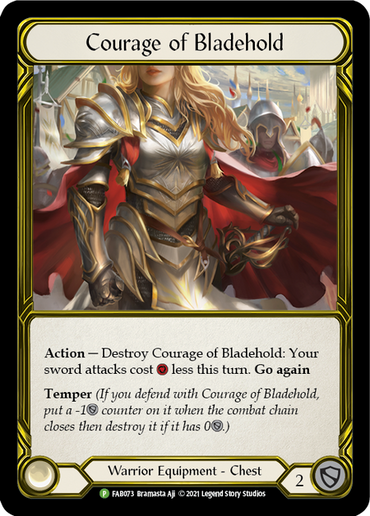 Courage of Bladehold [FAB073] (Promo)  Cold Foil