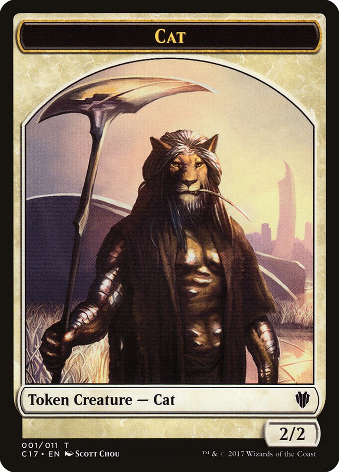 Rat // Cat Double-sided Token [Commander 2017 Tokens]