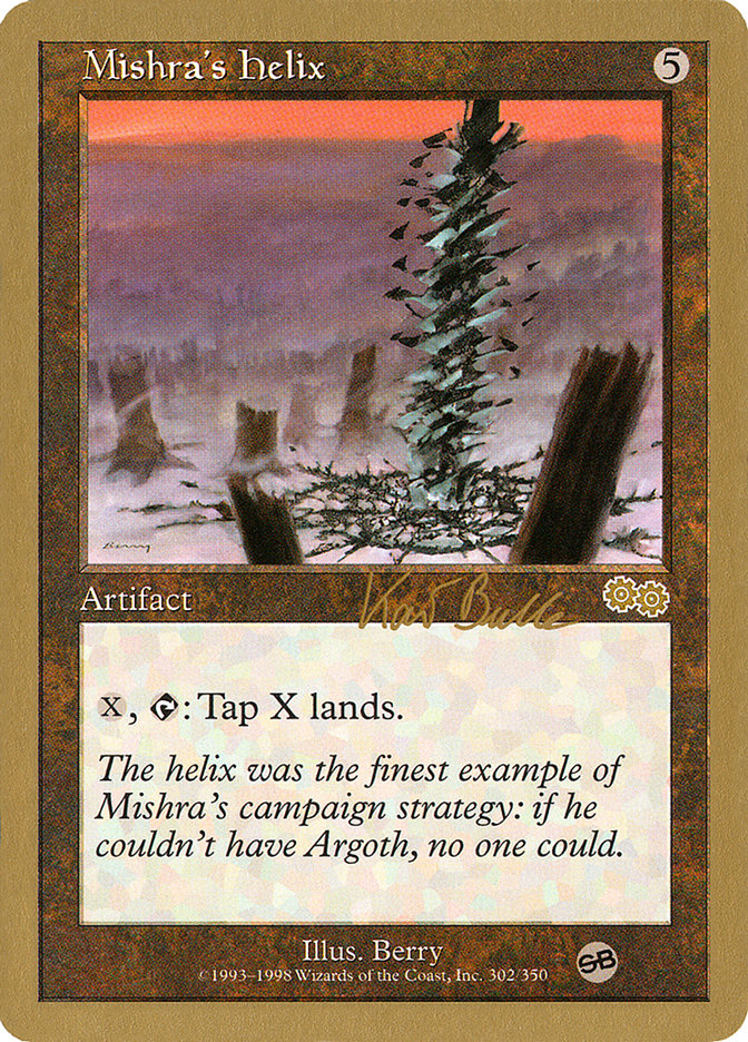 Mishra's Helix (Kai Budde) (SB) [World Championship Decks 1999]