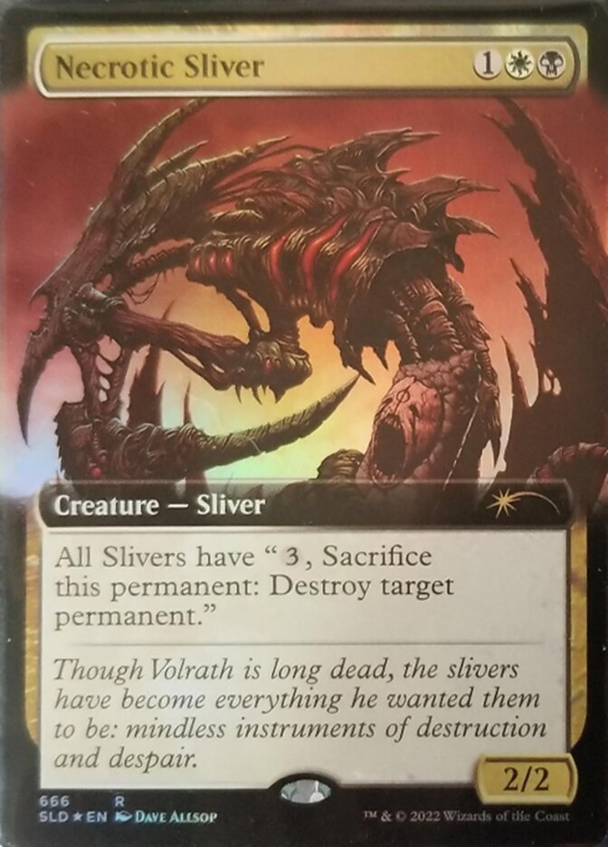 Necrotic Sliver (Extended Art) [Secret Lair Drop Promos]