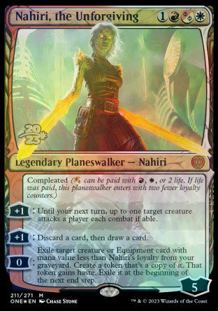 Nahiri, the Unforgiving [Phyrexia: All Will Be One Prerelease Promos]