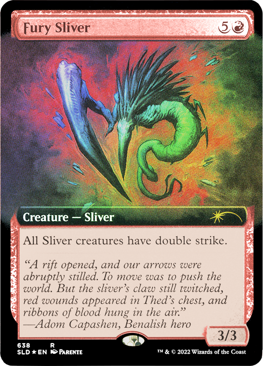 Fury Sliver (Extended Art) [Secret Lair Drop Promos]