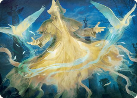 Heron-Blessed Geist Art Card [Innistrad: Crimson Vow Art Series]