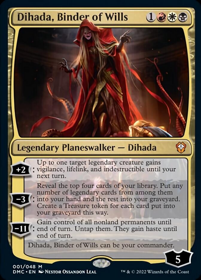 Dihada, Binder of Wills (Showcase Display Commander) [Dominaria United Commander]