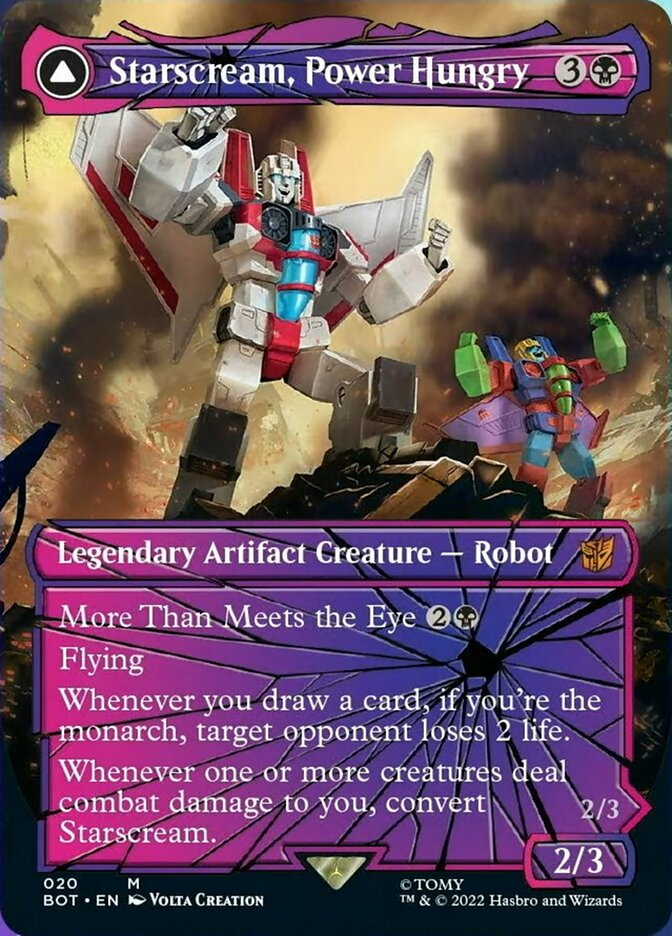 Starscream, Power Hungry // Starscream, Seeker Leader (Shattered Glass) [Universes Beyond: Transformers]