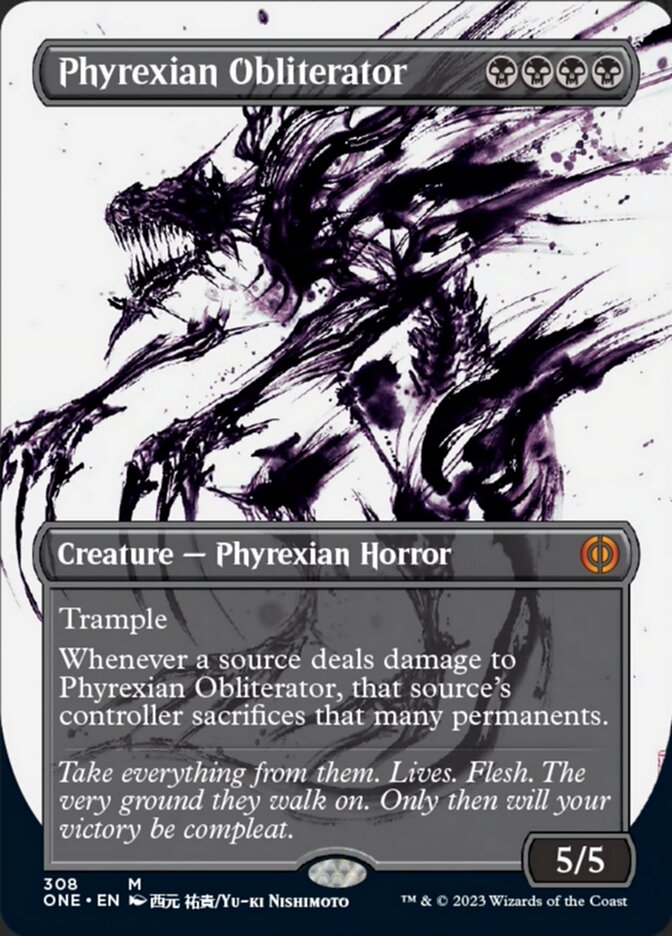 Phyrexian Obliterator (Borderless Ichor) [Phyrexia: All Will Be One]