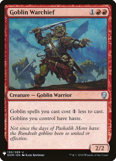 Goblin Warchief [Mystery Booster]