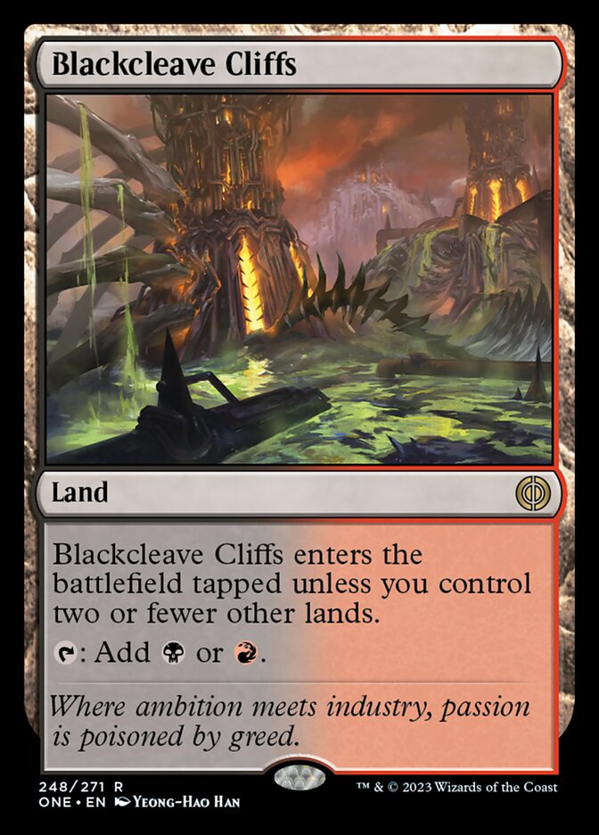 Blackcleave Cliffs [Phyrexia: All Will Be One]