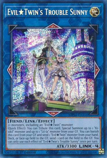 Evil★Twins Trouble Sunny [MP22-EN216] Prismatic Secret Rare