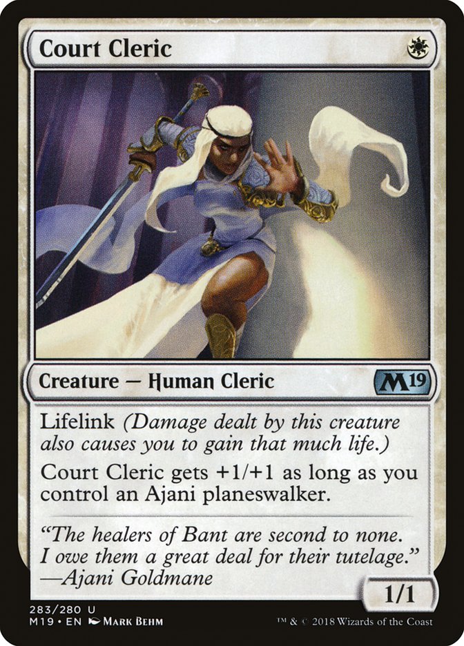 Court Cleric [Core Set 2019]