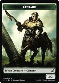 Centaur // Egg Double-sided Token [Commander 2019 Tokens]