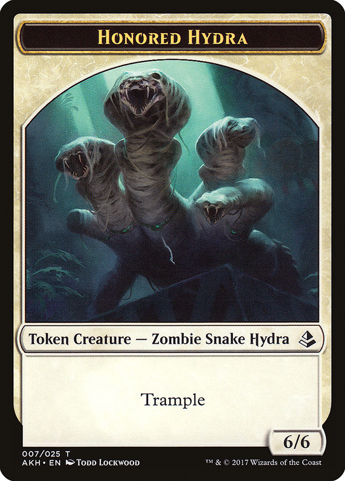 Honored Hydra // Warrior Double-sided Token [Amonkhet Tokens]