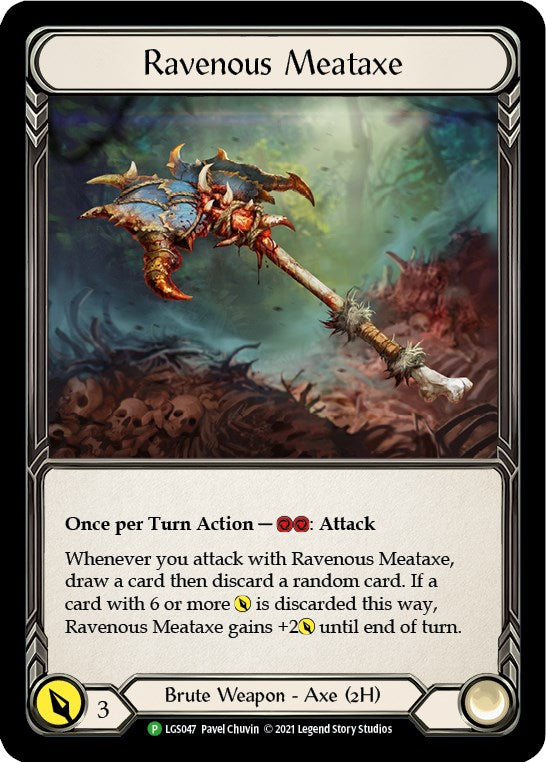 Ravenous Meataxe [LGS047] (Promo)  Cold Foil