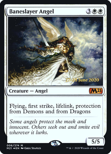 Baneslayer Angel [Core Set 2021 Prerelease Promos]