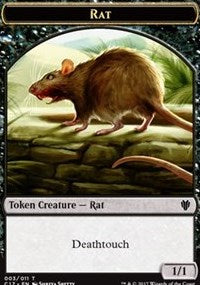 Rat // Cat Double-sided Token [Commander 2017 Tokens]