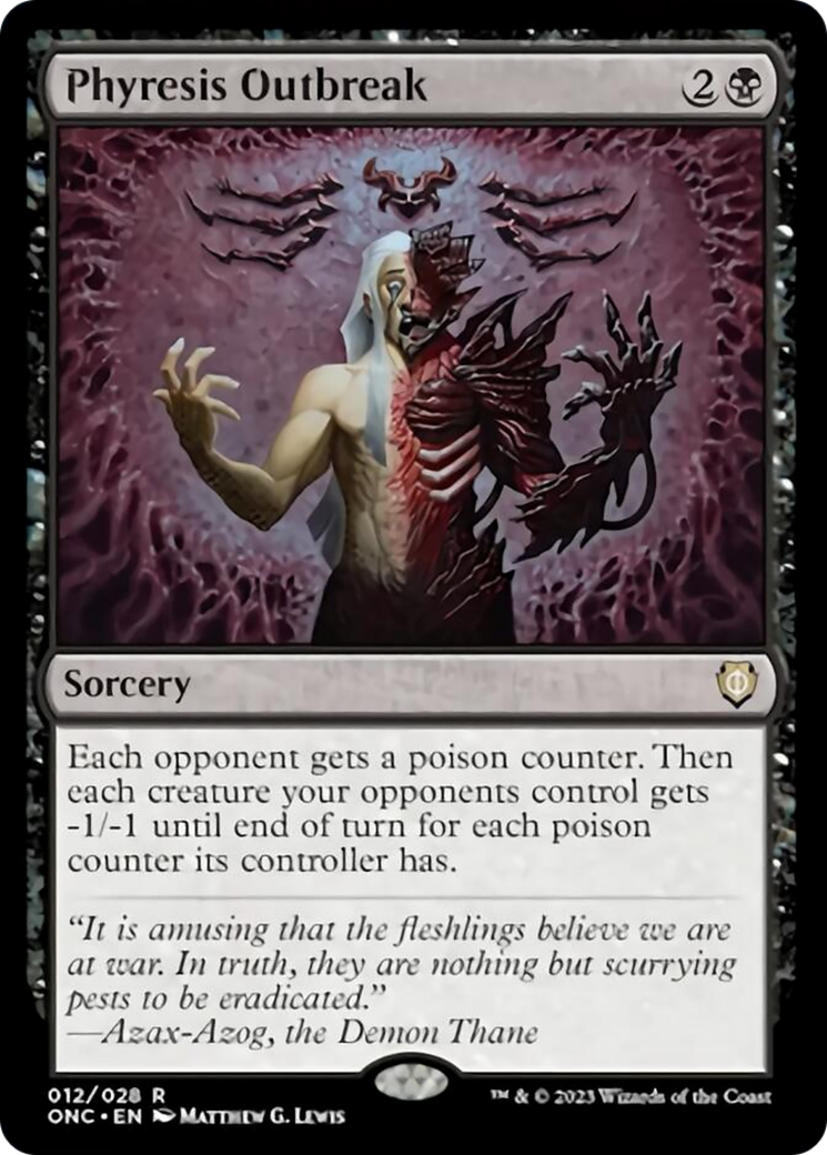 Phyresis Outbreak (Extended Art) [Phyrexia: All Will Be One Commander]