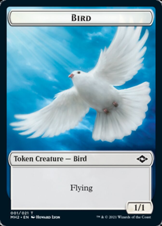 Bird Token // Food Token (18) [Modern Horizons 2 Tokens]