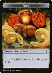 Mouse // Food (16) Double-sided Token [Throne of Eldraine Tokens]