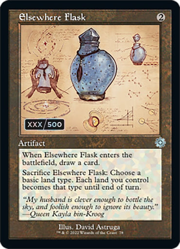 Elsewhere Flask (Retro Schematic) (Serial Numbered) [The Brothers' War Retro Artifacts]