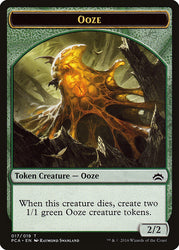 Ooze (016) // Ooze (017) Double-sided Token [Planechase Anthology Tokens]